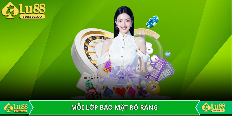 Mỗi lớp bảo mật đều được thiết kế rõ ràng